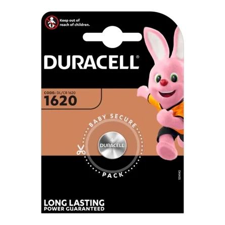 Duracell 1620 Lithium Button Cell Batteries (1 Unit)