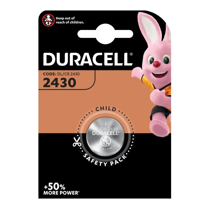 Duracell 2430 Lithium Button Cell Batteries (1 Unit)