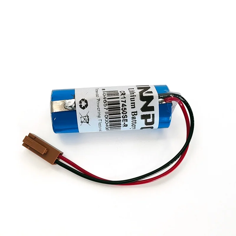 CR17450SE-R Lithium Battery + Connector PLC 3V 2500mAh (1 Unit)