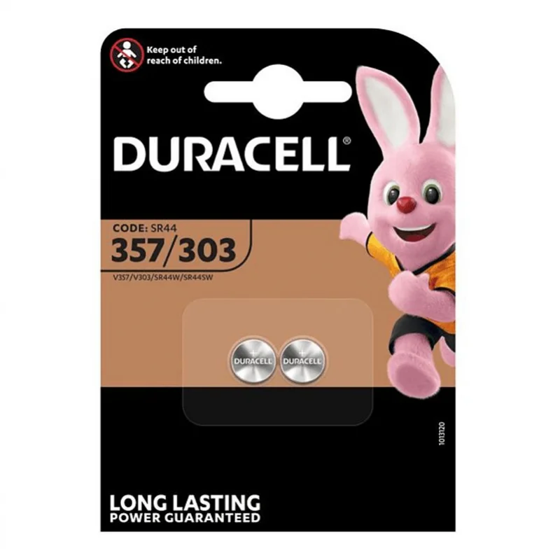Duracell 371 370 Silver Oxide Button Cell Batteries (2 Units)