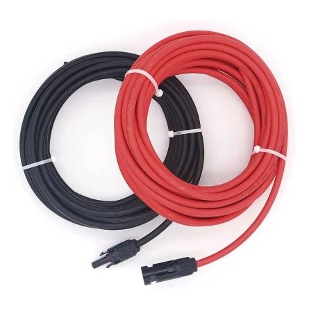 Solar cable 6mm Red and Black 5 meters with MC4 connectors