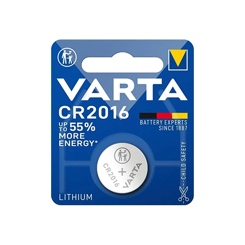 Varta CR2016 Lithium Coin Cells (1 Unit)
