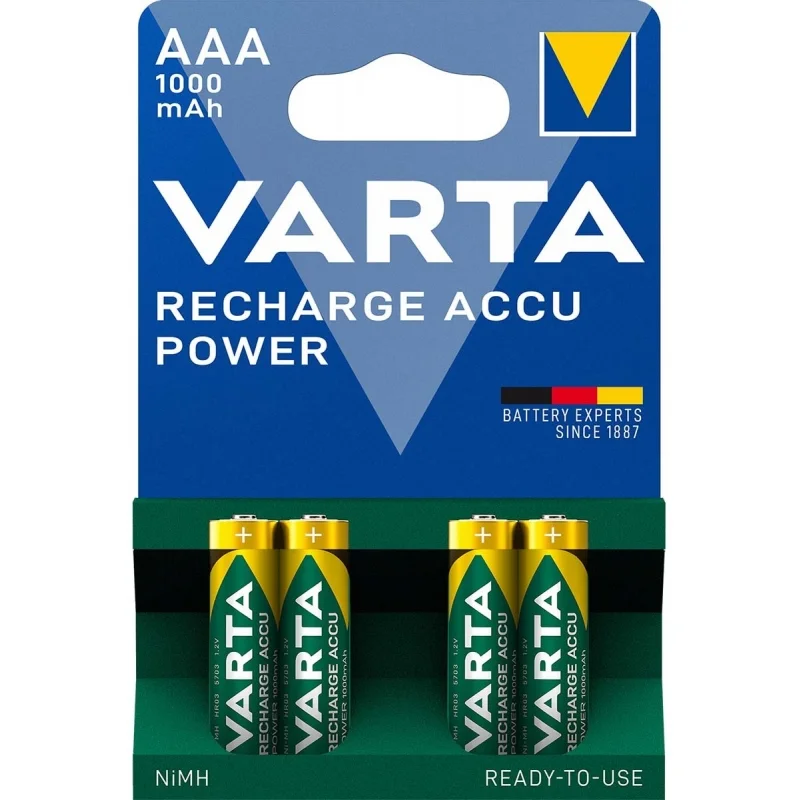 Rechargeable batteries AAA Varta
