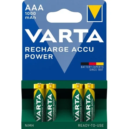 Rechargeable batteries AAA Varta