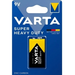VARTA Super Heavy Duty 9V Batteries Blister 1