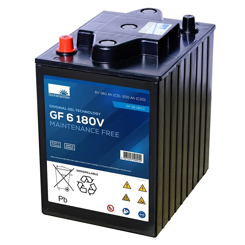 Gel-Batterie CIT 6N11A-1B, 6 V 11 Ah, Pluspol links, DIN 01214