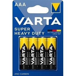VARTA Super Heavy Duty AAA LR03 Batteries Blister 4