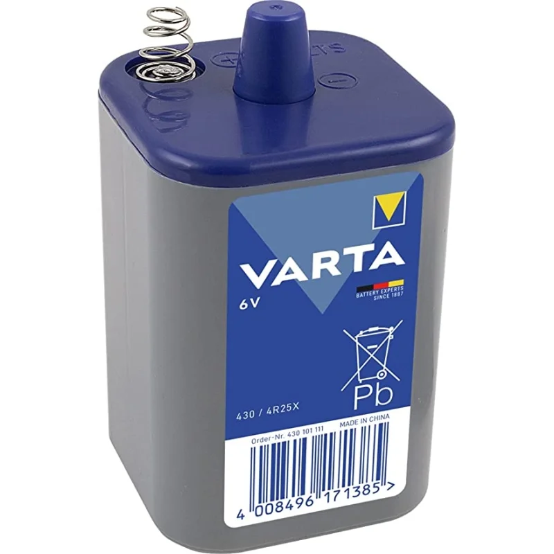 Varta 430 4R25X 6V Special Zinc Chloride Block Batteries (1 Unit)