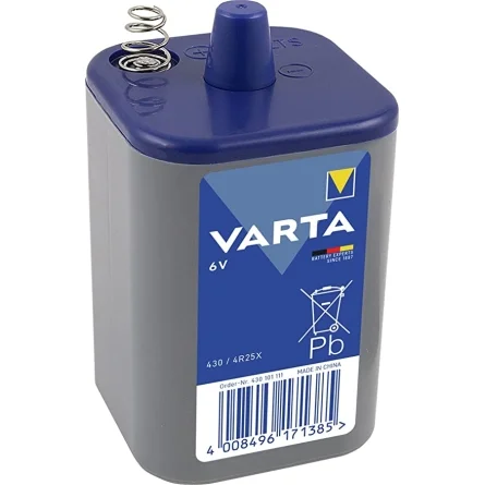 Varta 430 4R25X 6V Special Zinc Chloride Block Batteries (1 Unit)