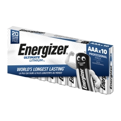 Lithium Battery Energizer Ultimate Lithium AAA Box of 10