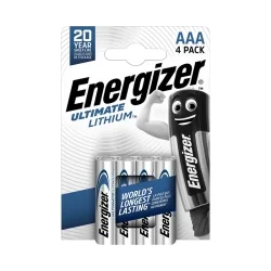Energizer Ultimate Lithium AAA Lithium Batteries (4 Units)