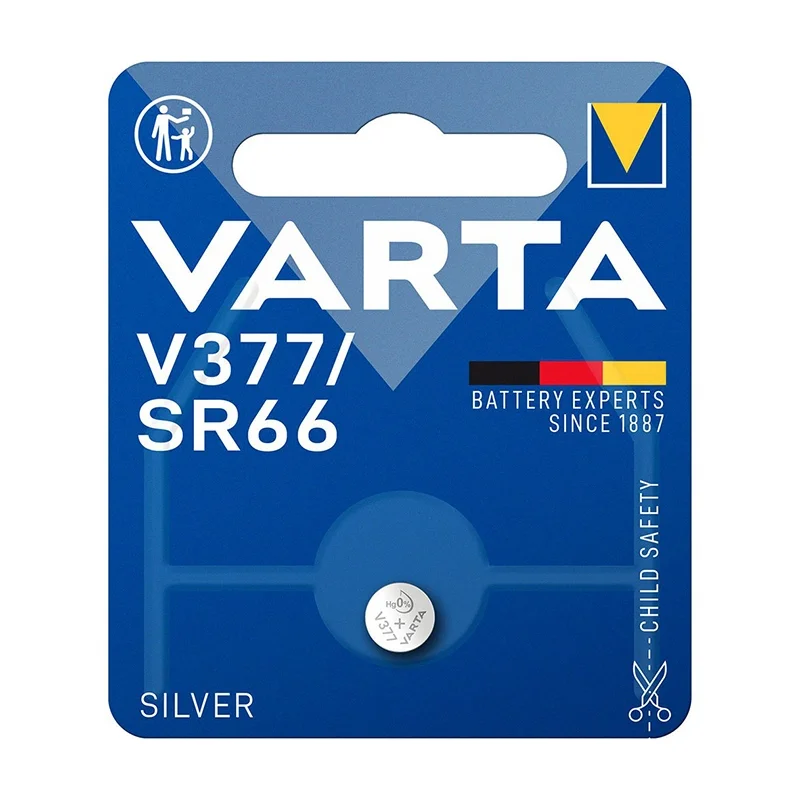 Varta V377 SR66 Silver Coin Cell Batteries (1 Unit)