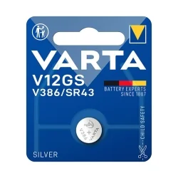 Varta V12GS V386 SR43 Silver Coin Cell Batteries (1 Unit)