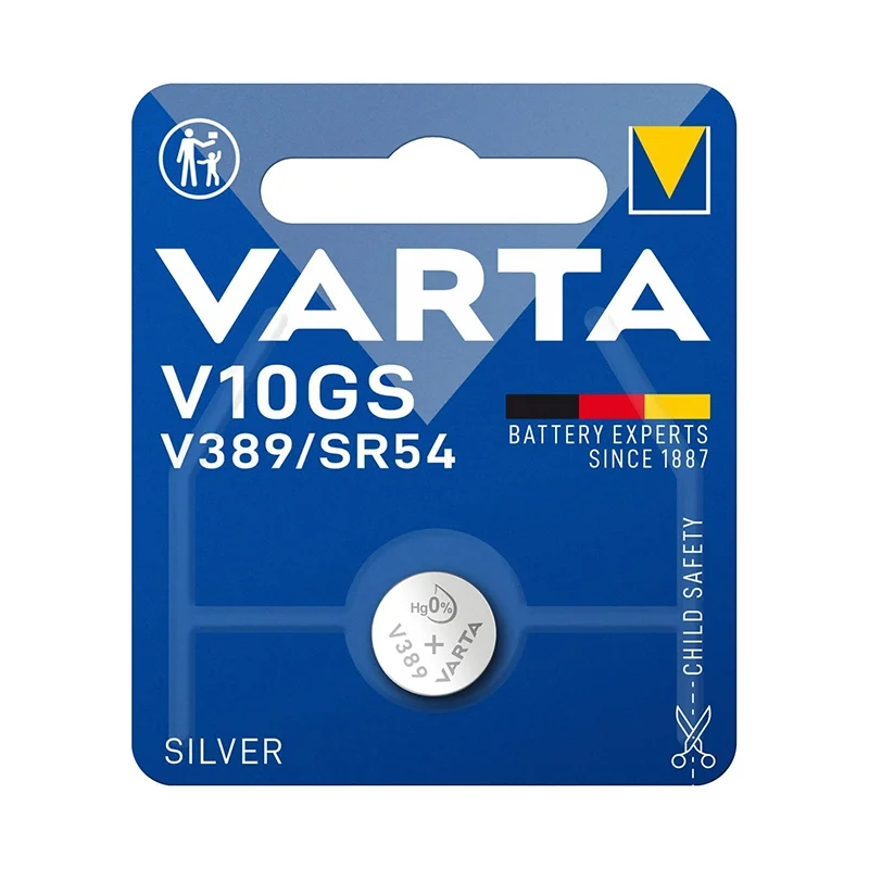 Varta V10GS V389 SR54 Silver Coin Cell Batteries (1 Unit)