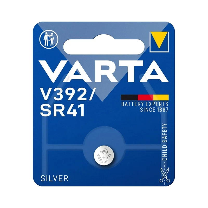 Varta V392 SR41 Silver Coin Cell Batteries (1 Unit)