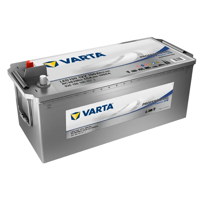 Varta LED190 190Ah Professional Dual Purpose EFB Battery