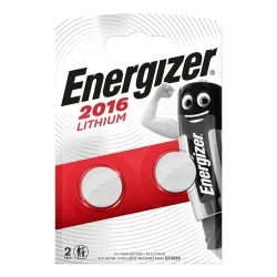 Energizer 2016 Lithium Button Cell Batteries (2 Units)