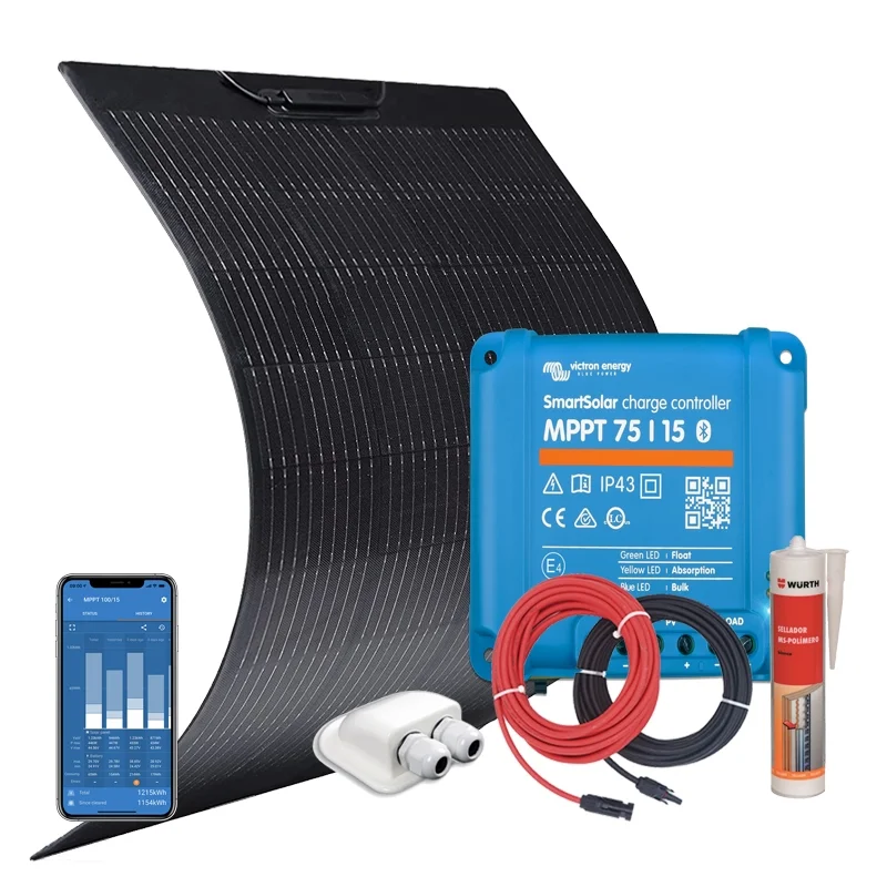 ▷ Flexible Solar Energy Kit 12V 180W with Victron MPPT Regulator