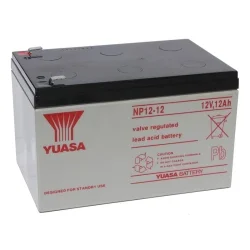 Lead-Acid AGM Battery 12V 12A YUASA NP12-12