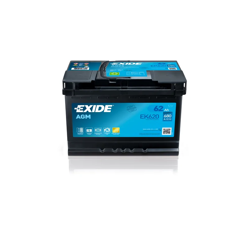 UK027 EXIDE EN600 Start Batterie 12V 62Ah 540A B0