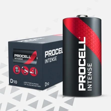 Procell D Intense Alkaline Batteries (10 Units)