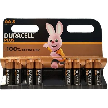 Duracell AA LR6 MN1500 Plus Power Alkaline Batteries (8 Units)