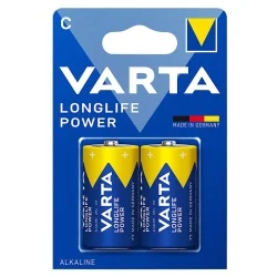 Varta C Longlife Power Alkaline Batteries (2 Units)