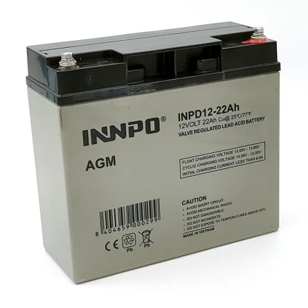 Lead-Acid AGM Battery 12V 22Ah