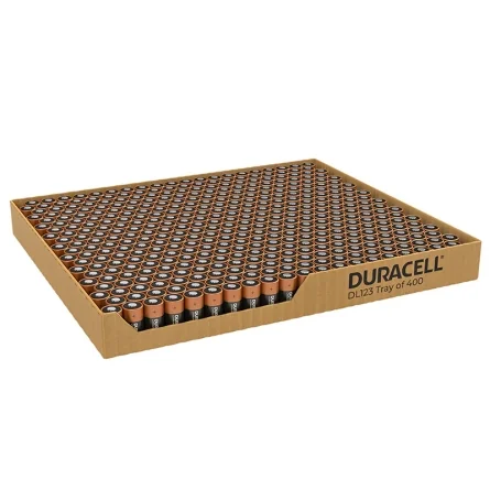 Duracell CR123A Lithium Batteries (Tray of 400)