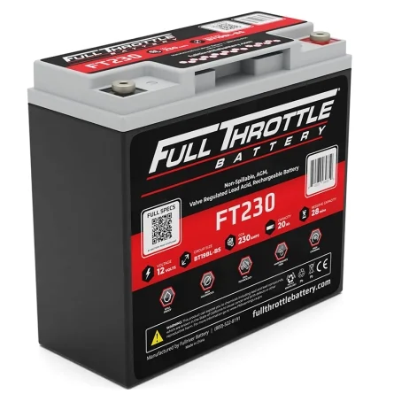 Lead-Acid AGM Battery 12V 20Ah Fullriver FT230 Booster