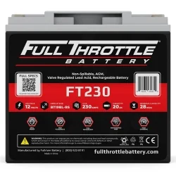 Lead-Acid AGM Battery 12V 20Ah Fullriver FT230 Booster