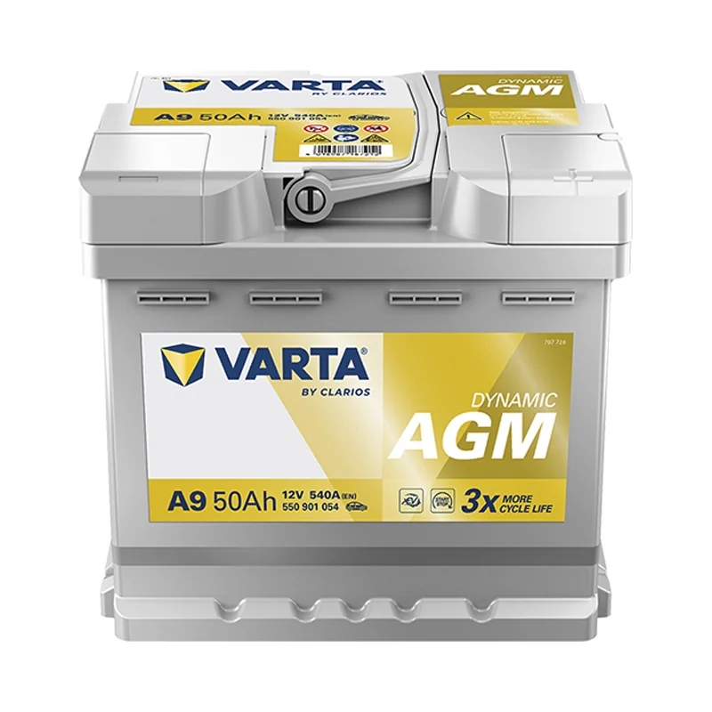 New Battery Varta A9 Start Stop AGM 50Ah