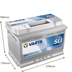 New battery Varta E44 SLI 77Ah