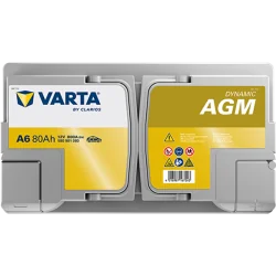 Battery Varta A6 Start Stop AGM 80Ah