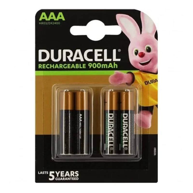 Rechargeable batteries Duracell AAA 900mah
