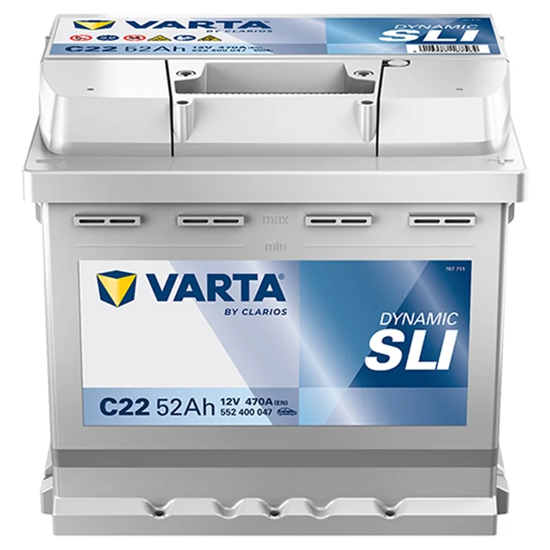 Battery Varta C22 SLI 52Ah
