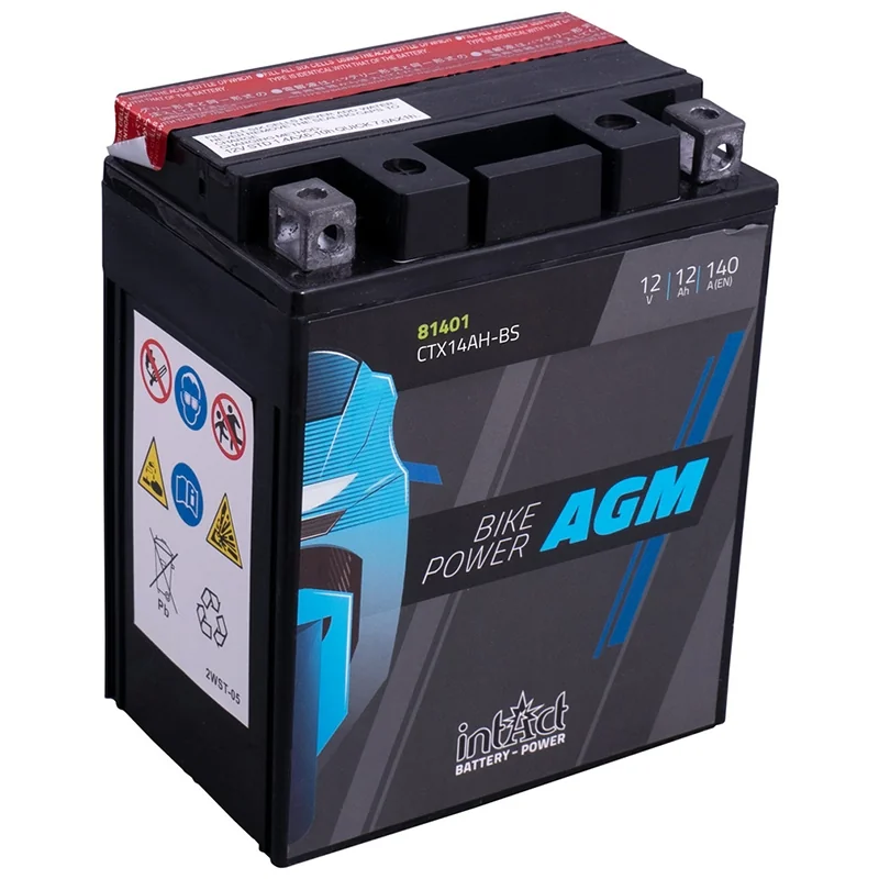 Battery IntAct AGM CTX14AH-BS 12Ah 140A
