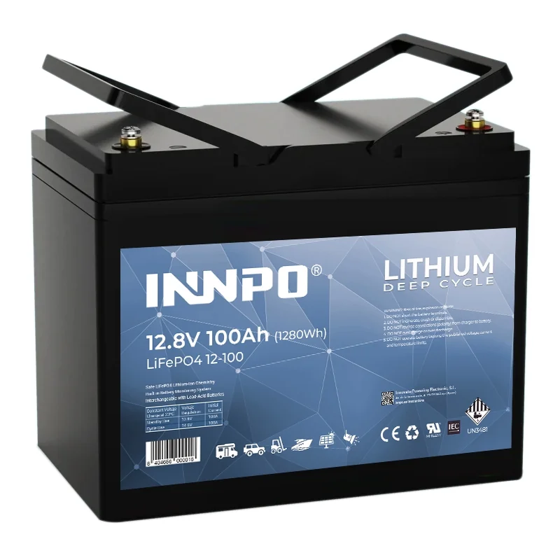 Lithium battery LiFePO4 12.8V 100Ah
