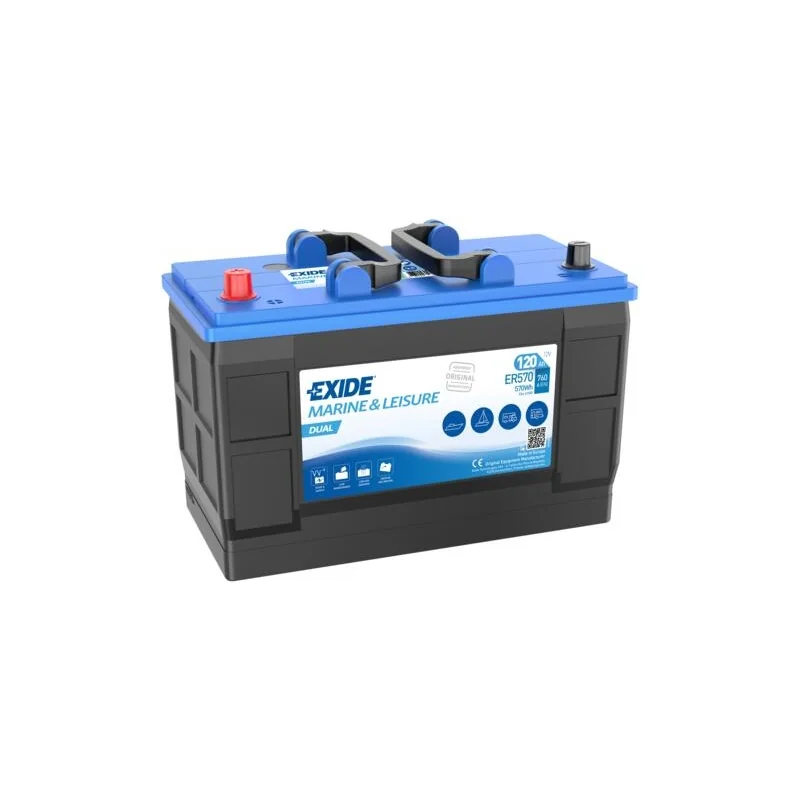 Exide ER570 Battery 12V 120Ah 760A – Dual starting and service
