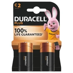 Duracell C LR14 MN1400 Plus Power Alkaline Batteries (2 Units)