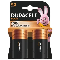 Duracell D LR20 MN1300 Plus Power Alkaline Batteries (2 Units)