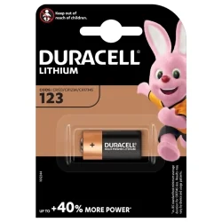 Duracell CR123A Ultra Lithium Batteries (1 Unit)