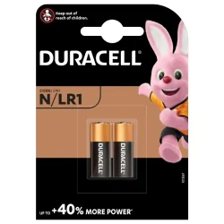 Duracell N LR1 E90 Plus Power Alkaline Batteries (2 Units)