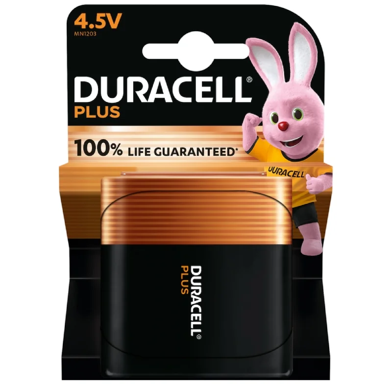Duracell 4.5V 3LR12 MN1203 Plus Power Alkaline Batteries (1 Unit)