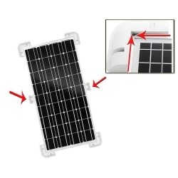 ABS Solar Panel Kit with Corner Mounts and Cable Entry