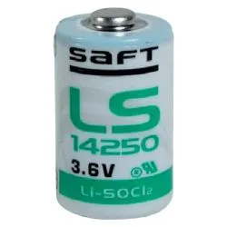 Saft LS14250 3.6V Li-SOCl2 LS Primary Lithium Battery (1 Unit)