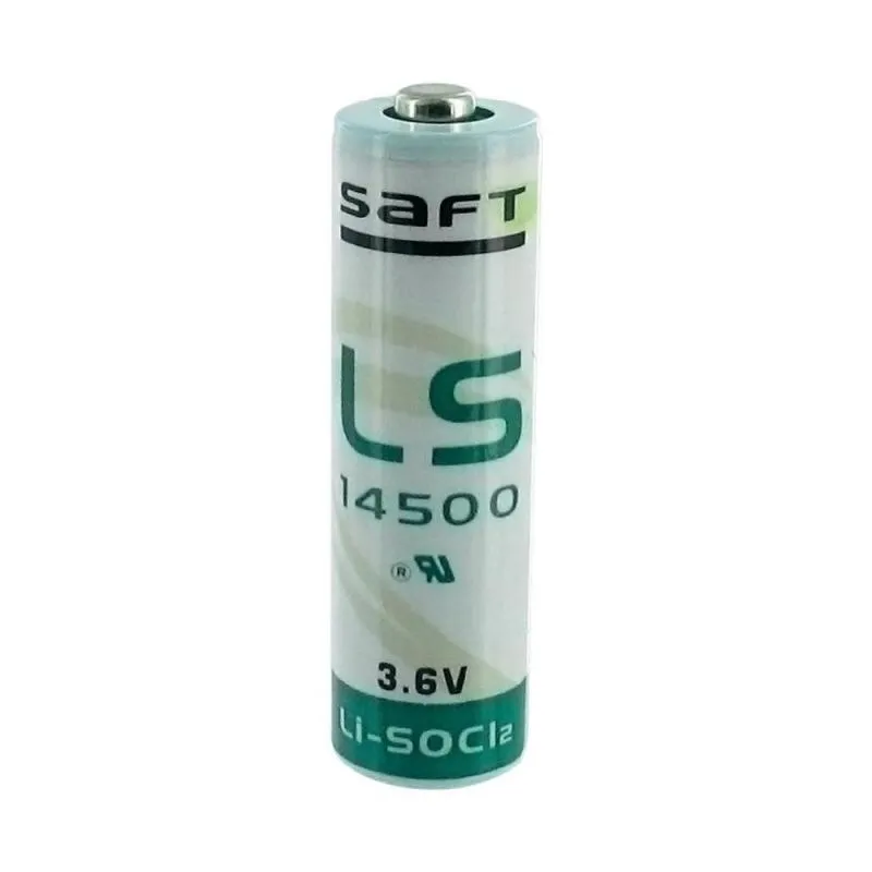 SAFT LS14500 AA Battery 3.6V 2600mAh Lithium replaces Maxell