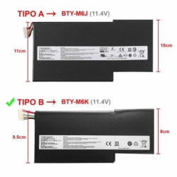 Laptop Battery for MSI GS63-7RD GF63-8RD GF63-8RC GF75 BTY-M6K