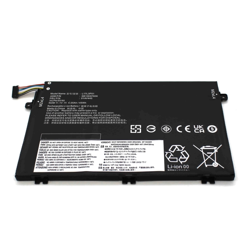 Laptop Battery for LENOVO THINKPAD E480 E490 E580 E590 L17C3P51 L17L3P51