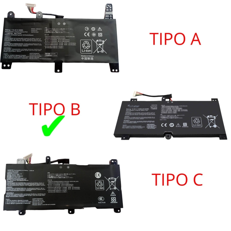 Laptop Battery for ASUS ROG STRIX GL504G GL504GM GL504GS C41N1731